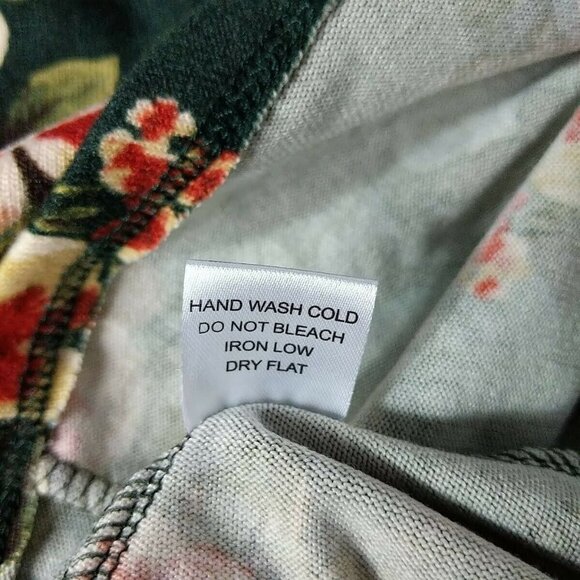 Haute Monde Sheath Dress Green Orange Floral Medium - Picture 6 of 6